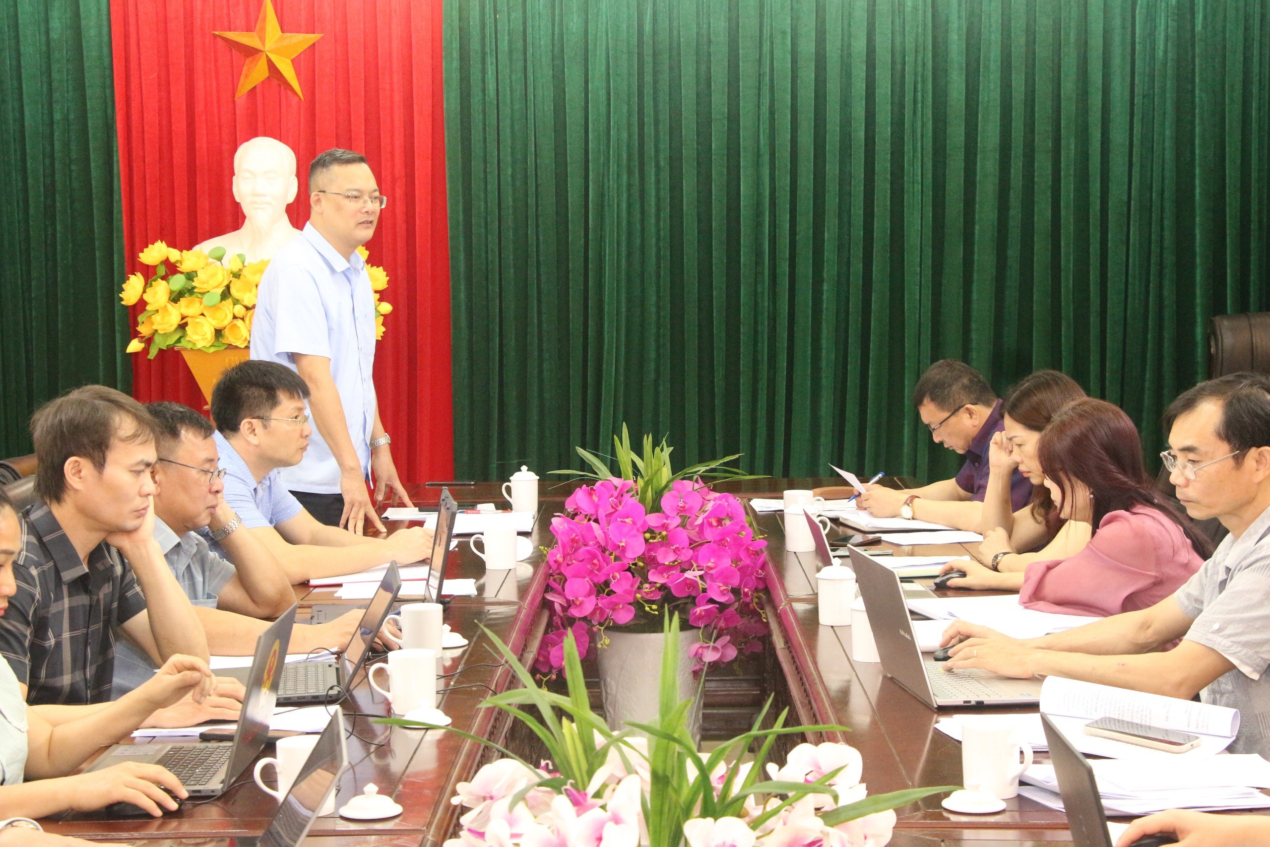 Ban Dân tộc tỉnh làm việc với huyện Quang Bình về công tác chuẩn bị tổ chức Đại hội Đại biểu các Dân tộc thiểu số lần thứ IV, năm 2024
