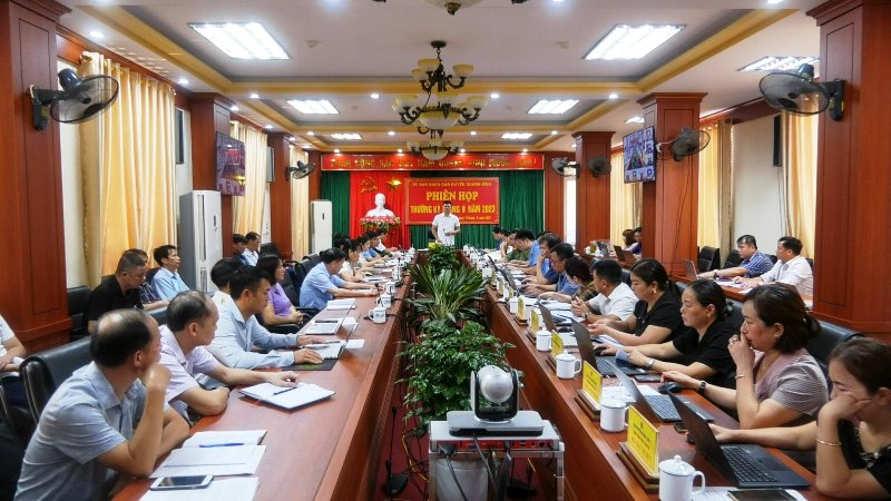 Quang Bình: Phiên họp thường kỳ UBND huyện tháng 8 năm 2023
