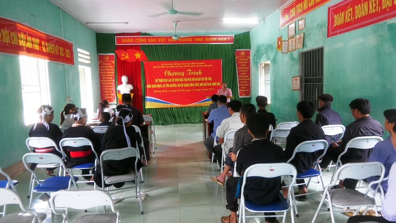 Chương trình xây dựng CLB sinh hoạt văn hóa dân gian dân tộc Dao, thôn Xuân Hồng, xã Tiên Nguyên (thực hiện Dự án 06) năm 2023