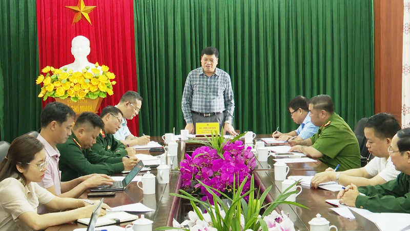 Lãnh đạo Sở kế hoạch và Đầu tư làm việc với huyện Quang Bình về công tác tuyển quân năm 2024