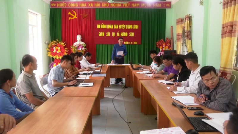 HĐND huyện Quang Bình giám sát chuyên đề về tiến độ triển khai thực hiện và giải ngân nguồn vốn sự nghiệp chương trình phát triển kinh tế - xã hội vùng đồng bào dân tộc thiểu số và miền núi trên địa bàn huyện Quang Bình