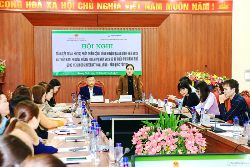 Hội nghị tổng kết dự án Hỗ trợ phát triển cộng đồng huyện Quang Bình