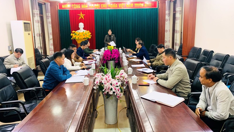 Họp BTC chuẩn bị cho Hội khỏe Phù Đổng huyện Quang Bình năm 2024