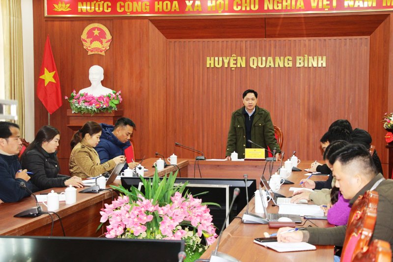 Quang Bình họp triển khai nhiệm vụ trọng tâm lĩnh vực Văn hóa – Xã hội năm 2024