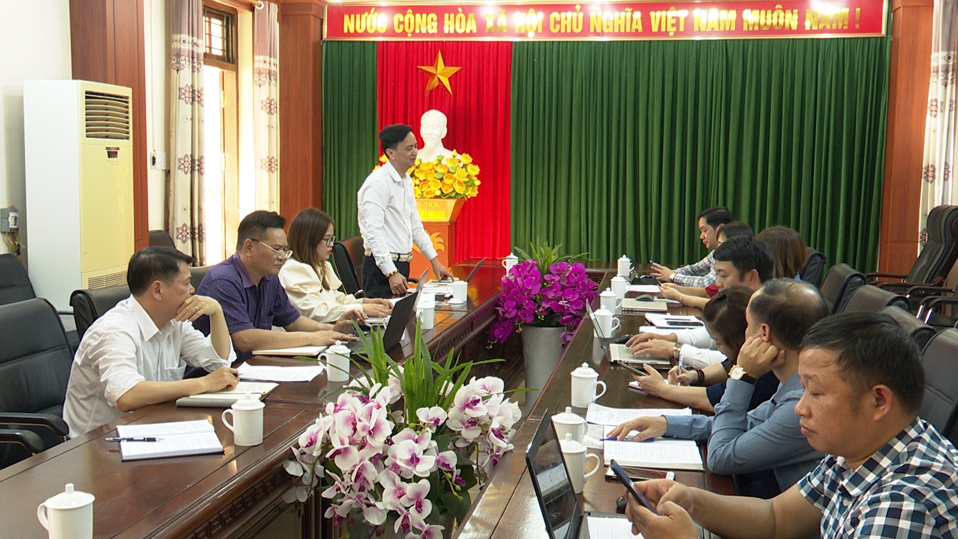 Sở Văn hóa, Thể thao và Du lịch tỉnh làm việc với huyện Quang Bình