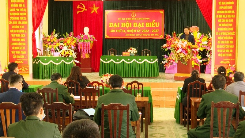 Đại hội đại biểu Cựu chiến binh xã Xuân Giang lần thứ IX, nhiệm kỳ 2022 - 2027