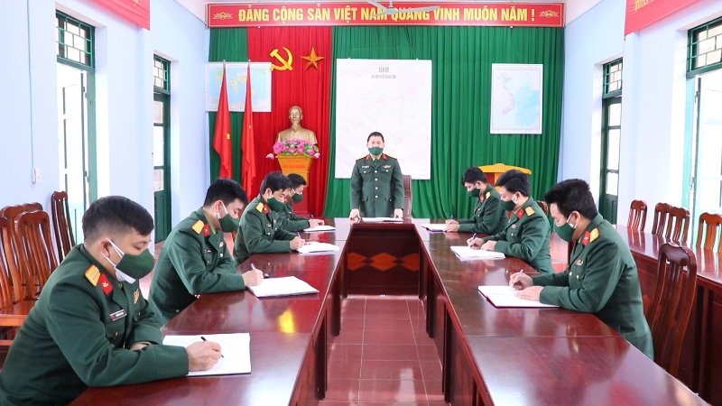 Ban Tham mưu - BCH Quân sự huyện Quang Bình học tập và làm theo lời Bác