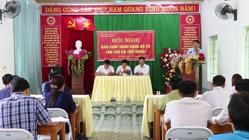 Hội nghị Ban chấp hành Đảng bộ xã Bản Rịa lần thứ XIV (mở rộng)