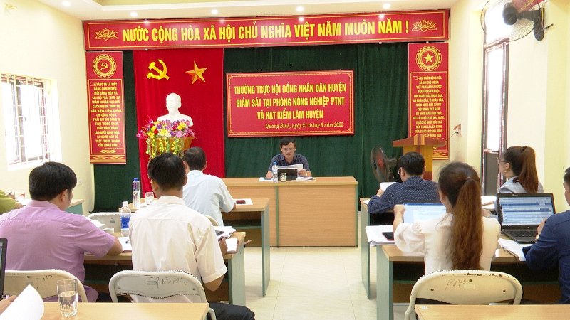 Thường trực HĐND huyện giám sát tại thị trấn Yên Bình, Phòng NN&PTNN và Hạt kiểm lâm huyện