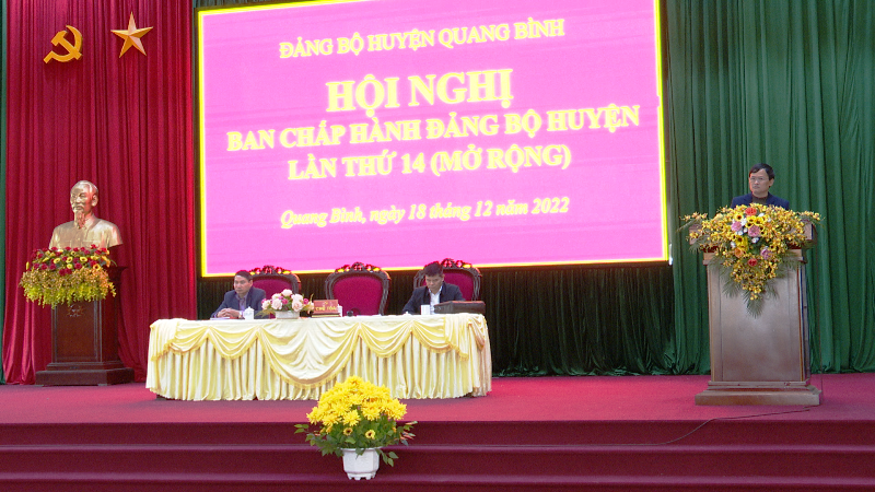 Hội nghị BCH Đảng bộ Quang Bình lần thứ 14 (mở rộng)