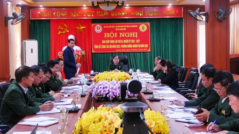 Hội cựu Chiến binh, Hội nạn nhân chất độc da camdioxin huyện Quang Bình tổ chức Hội nghị tổng kết công tác hội năm 2022.