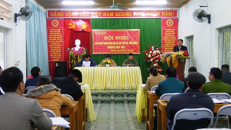 Hội nghị BCH Đảng bộ xã Bản Rịa lần thứ XVII (mở rộng), nhiệm kỳ 2020-2025