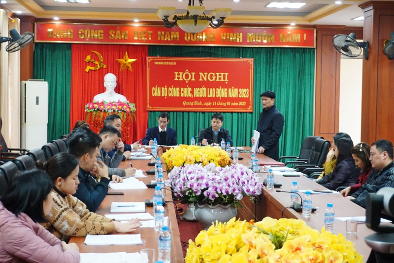 Hội nghị cán bộ công chức, người lao động Công đoàn cơ sở Huyện uỷ Quang Bình năm 2023