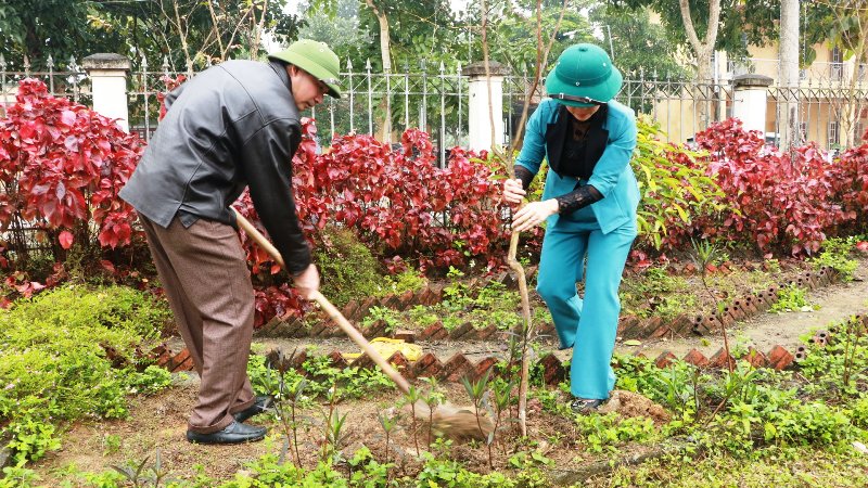 Lễ phát động Tết trồng cây tại xã Vỹ Thượng