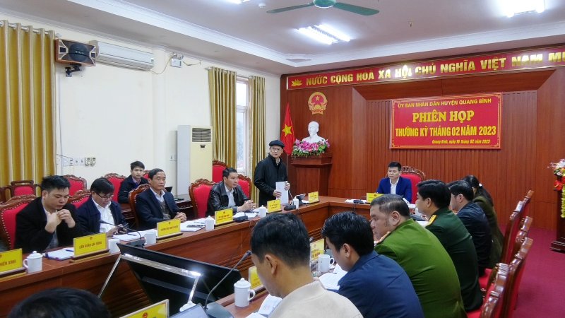 Quang Bình: Phiên họp thường kỳ tháng 02 năm 2023