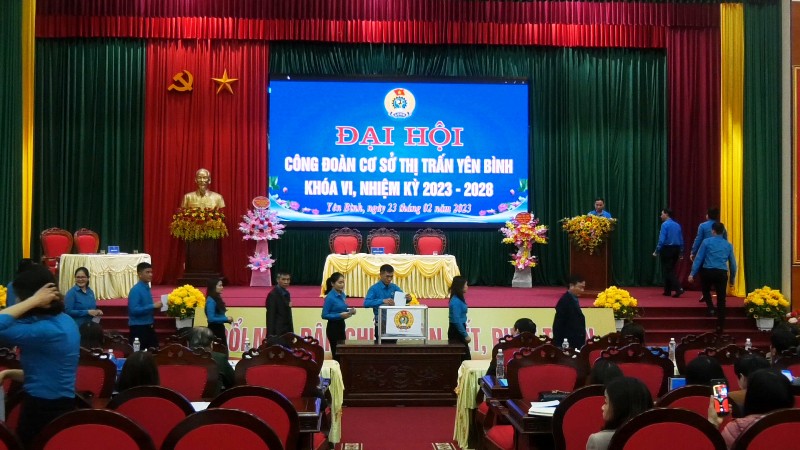 Đại hội công đoàn cơ sở thị trấn Yên Bình khoá VI, nhiệm kỳ 2023- 2028