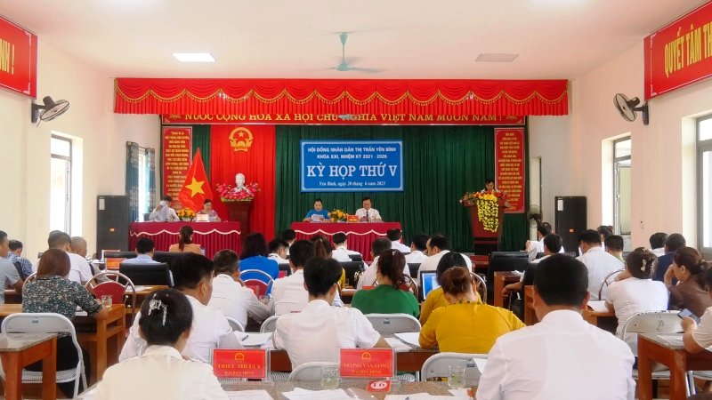 Kỳ họp thứ V, HĐND thị trấn Yên Bình khoá XXI, nhiệm kỳ 2021 – 2026